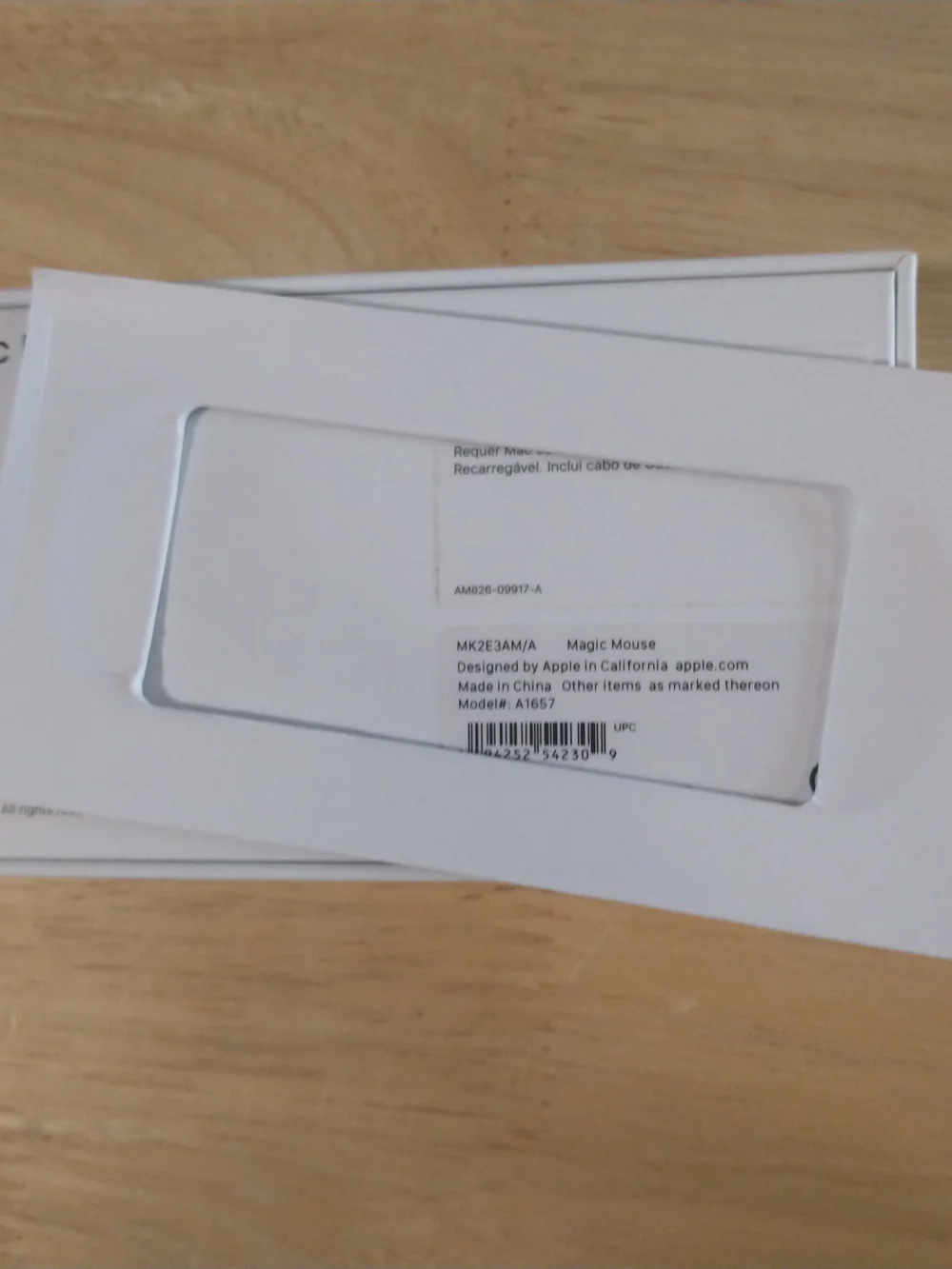 Box Of Genuine White Apple Magic Mouse. Only Box.